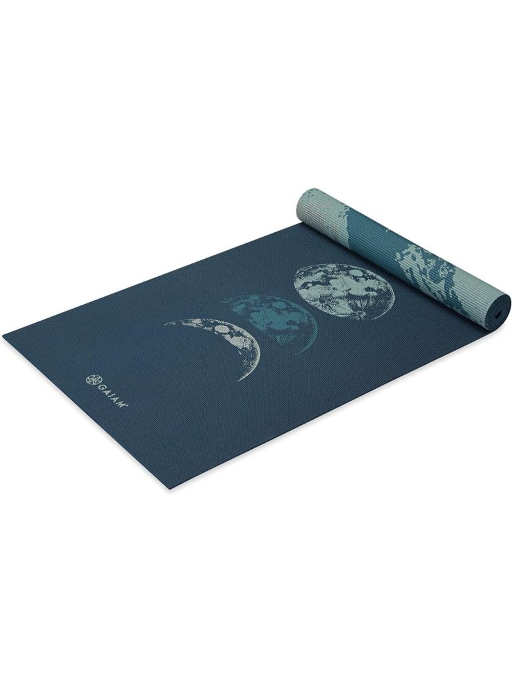 New Gaiam Yoga Mat - Premium 6mm Print Reversible Extra Thick Non Slip Exercise